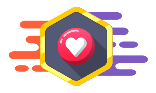 Heart Emoji on grey background